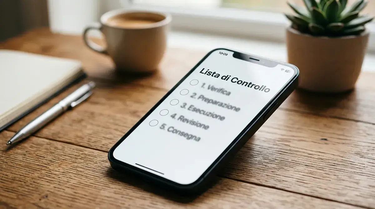 Schermata di smartphone con passaggi di una procedura di autenticazione in italiano