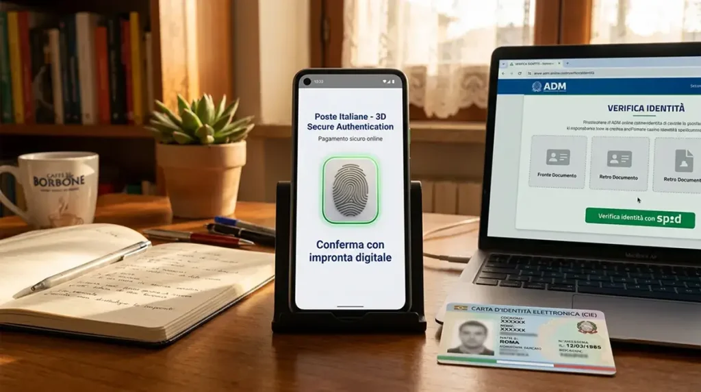 Autenticazione 3D Secure Postepay con conferma biometrica e verifica documentale SPID per l